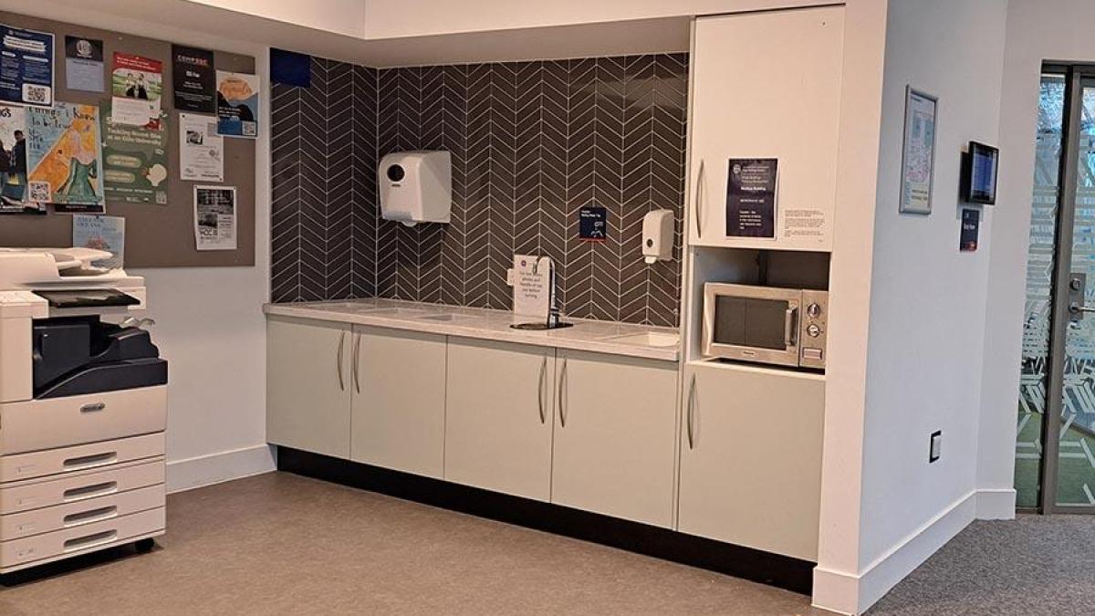 Kitchen facilities including microwaves are available