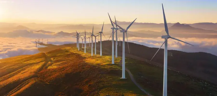 Wind turbines in Oiz 