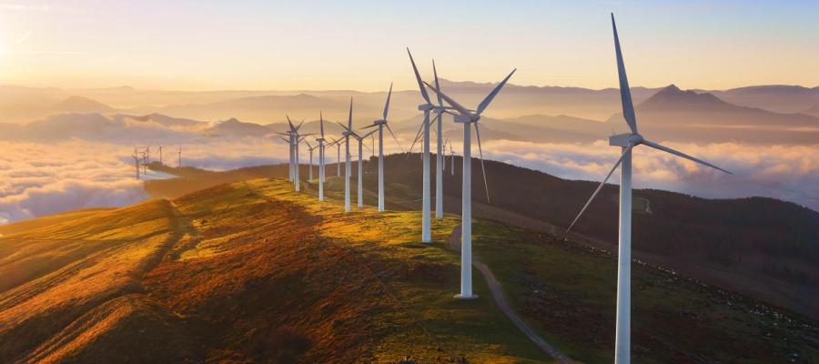 Wind turbines in Oiz 