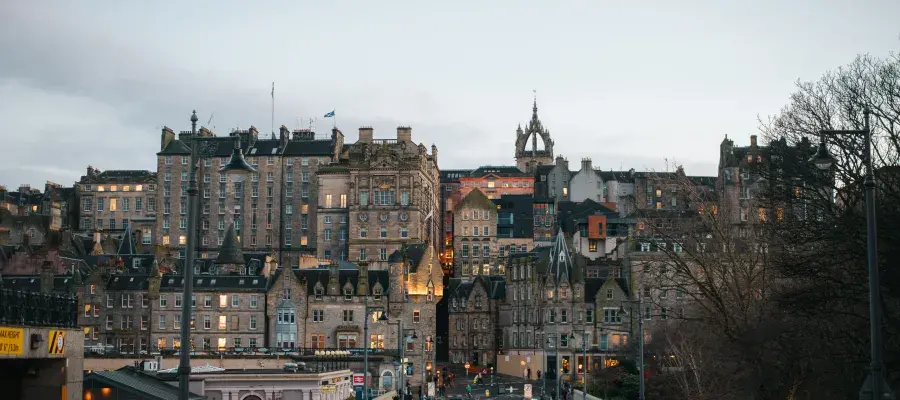 Edinburgh Waverley Bridge and Old Town