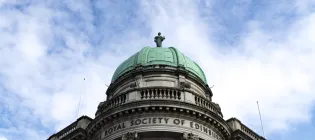 The dome of the Royal Society of Edinburgh building in Edinburgh 