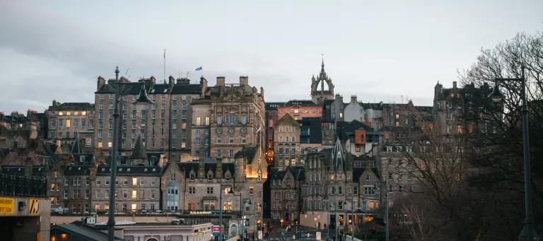 Edinburgh Waverley Bridge and Old Town