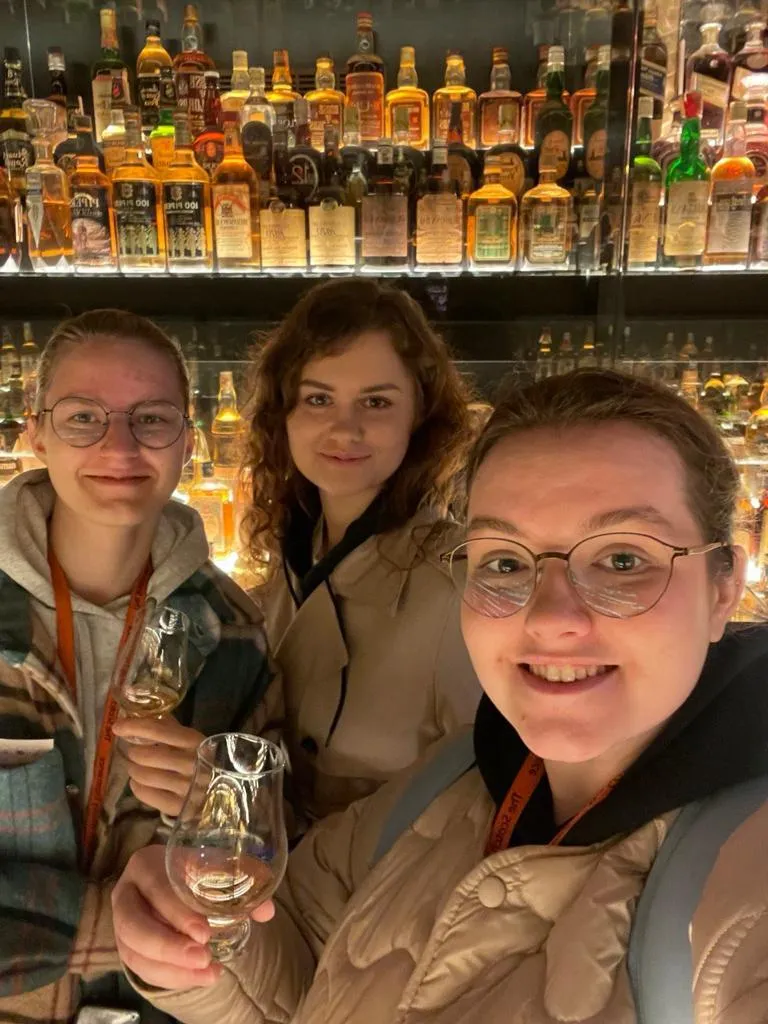 KNU students visit Johnny Walker Edinburgh for a whisky experience
