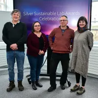 Technicians from the School of Physics and Astronomy at the Sustainable Lab Awards celebration event in March 2026 