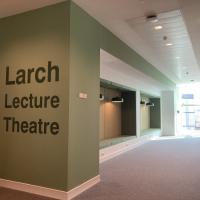 Study spaces outside Larch Lecture Theatre