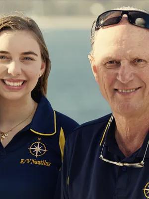 Kelsey Barnhill with Robert Ballard