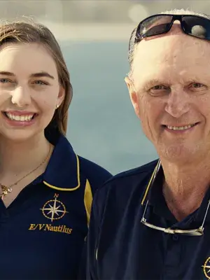 Kelsey Barnhill with Robert Ballard